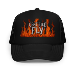 CERTIFIED FLY UNISEX FLAME FOAM TRUCKER HAT