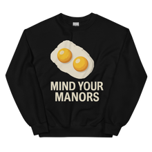 Load image into Gallery viewer, MIND YOUR MANORS UNISEX MERCH SWEATSHIRT
