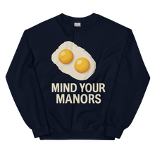 Load image into Gallery viewer, MIND YOUR MANORS UNISEX MERCH SWEATSHIRT
